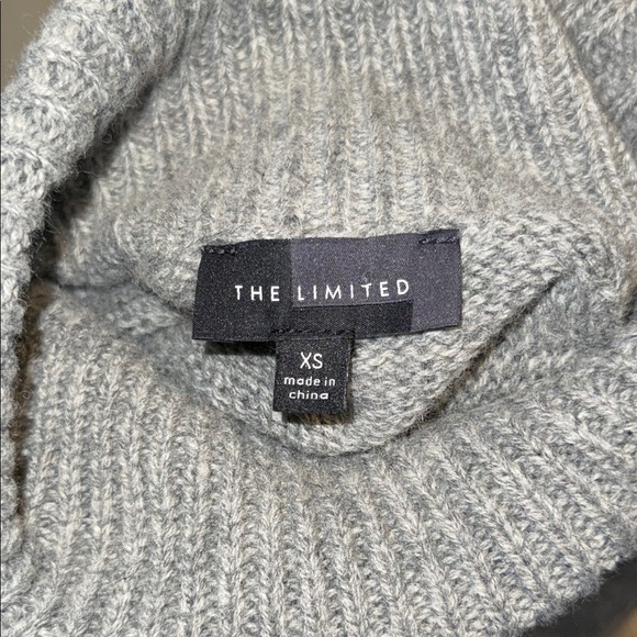 The Limited Gray Cowl Neck Sweater with Gold Accents - Picture 4 of 4